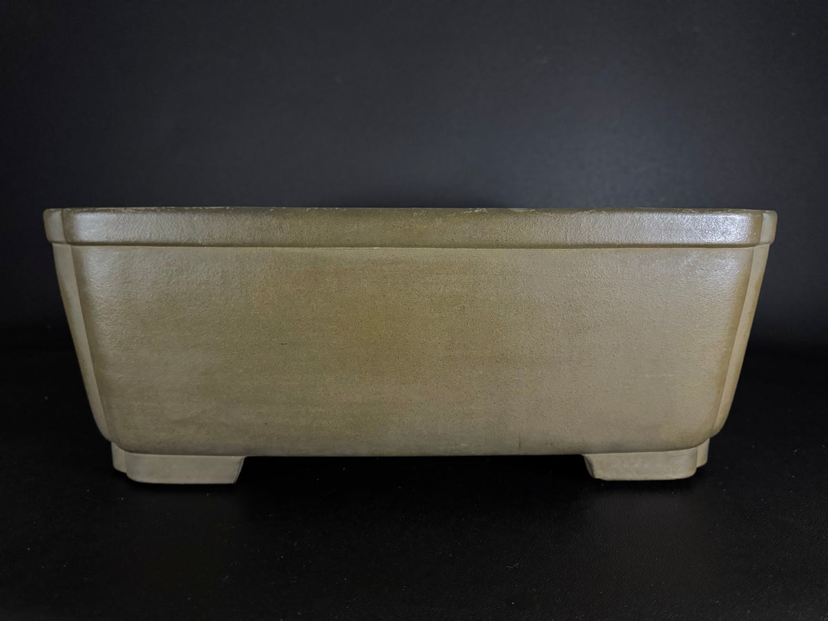NAKANO GYOZAN 中野 行山 "Seal Only 印のみ" - 常滑 - 45.1cm  Square 正方形 – Unglazed 無釉