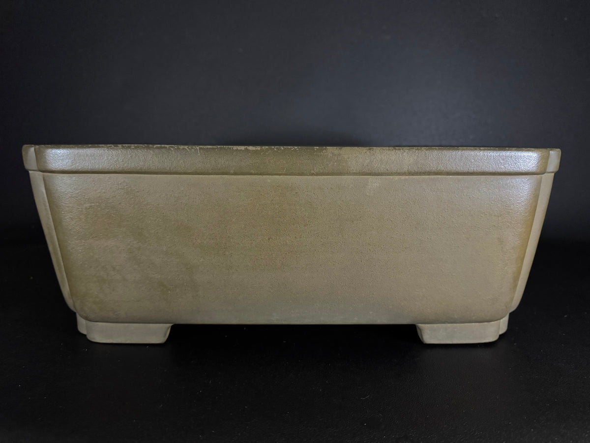 NAKANO GYOZAN 中野 行山 "Seal Only 印のみ" - 常滑 - 45.1cm  Square 正方形 – Unglazed 無釉