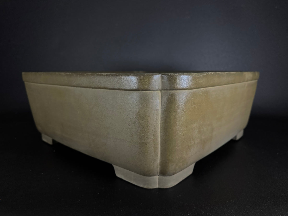 NAKANO GYOZAN 中野 行山 "Seal Only 印のみ" - 常滑 - 45.1cm  Square 正方形 – Unglazed 無釉