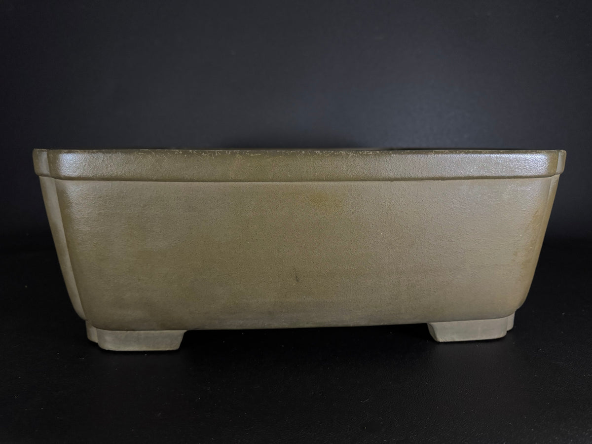 NAKANO GYOZAN 中野 行山 "Seal Only 印のみ" - 常滑 - 45.1cm  Square 正方形 – Unglazed 無釉
