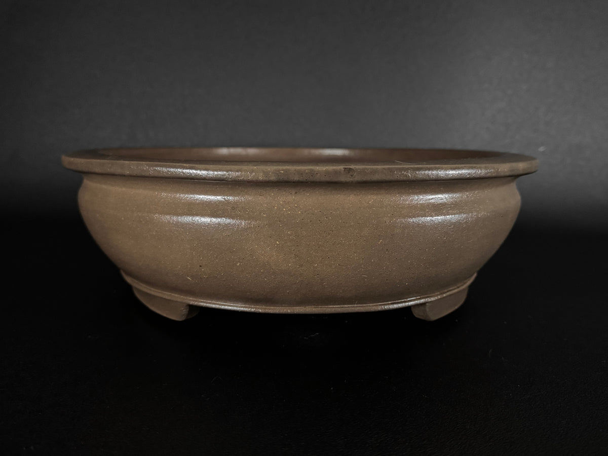 NAKANO GYOZAN 中野 行山 "Seal Only 印のみ" - 常滑 - 43.5cm Oval Bag-Form 楕円袋形 – Unglazed 無釉