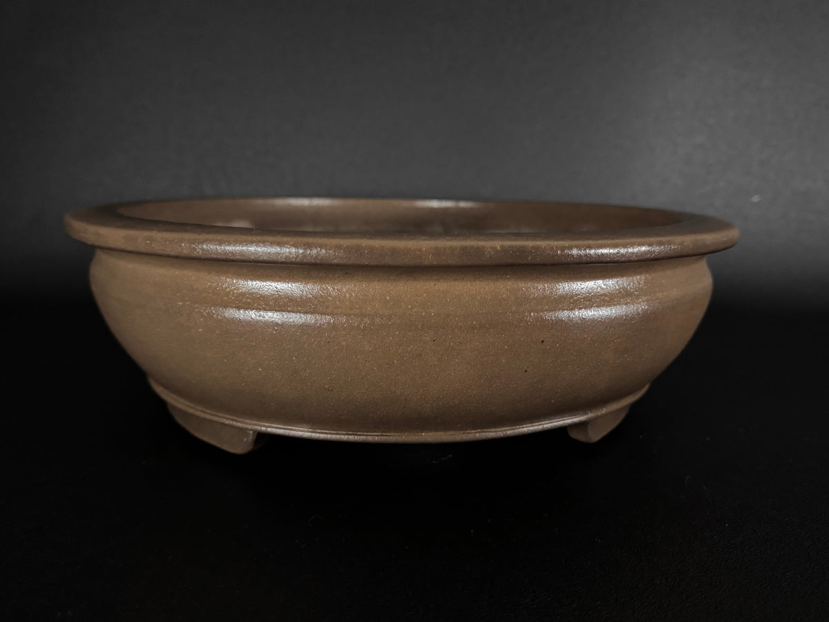 NAKANO GYOZAN 中野 行山 "Seal Only 印のみ" - 常滑 - 43.5cm Oval Bag-Form 楕円袋形 – Unglazed 無釉