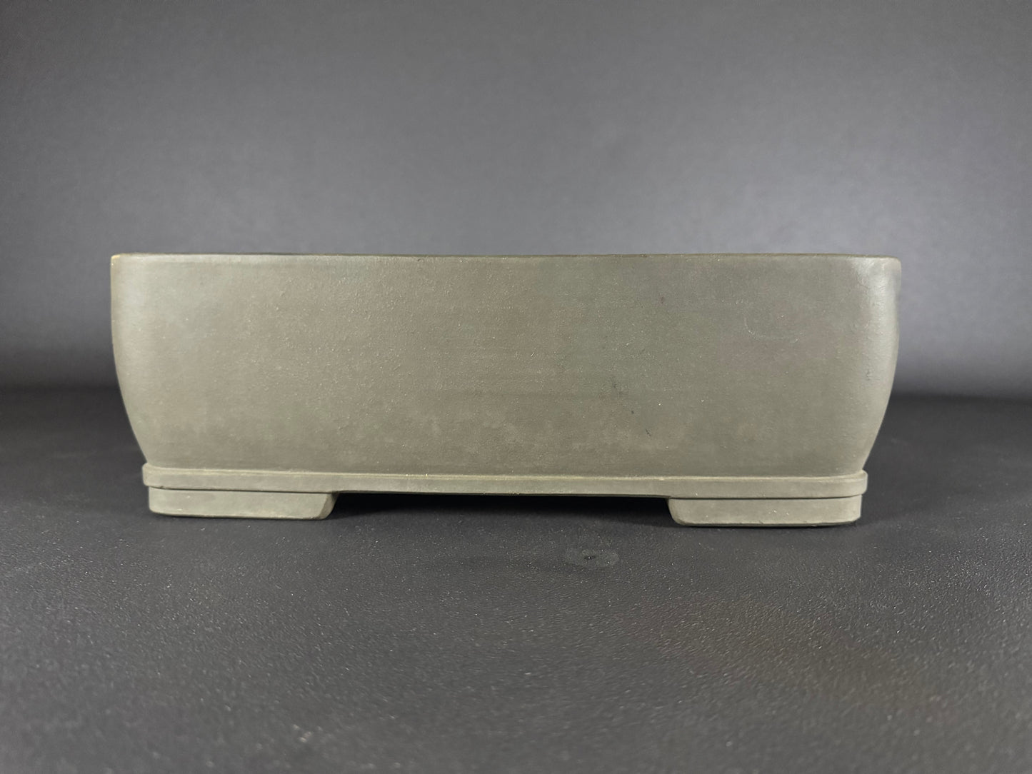 SHIZAN, Tokoname, 48.0cm rectangular, unglazed. Olive/Gray colour.