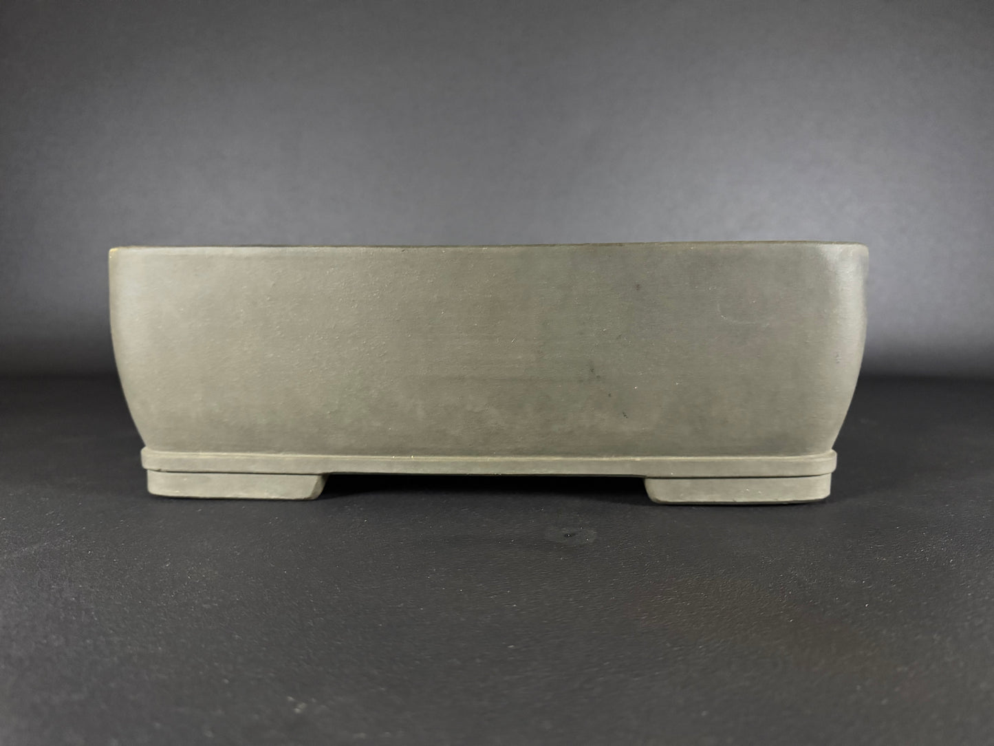 SHIZAN, Tokoname, 48.0cm rectangular, unglazed. Olive/Gray colour.