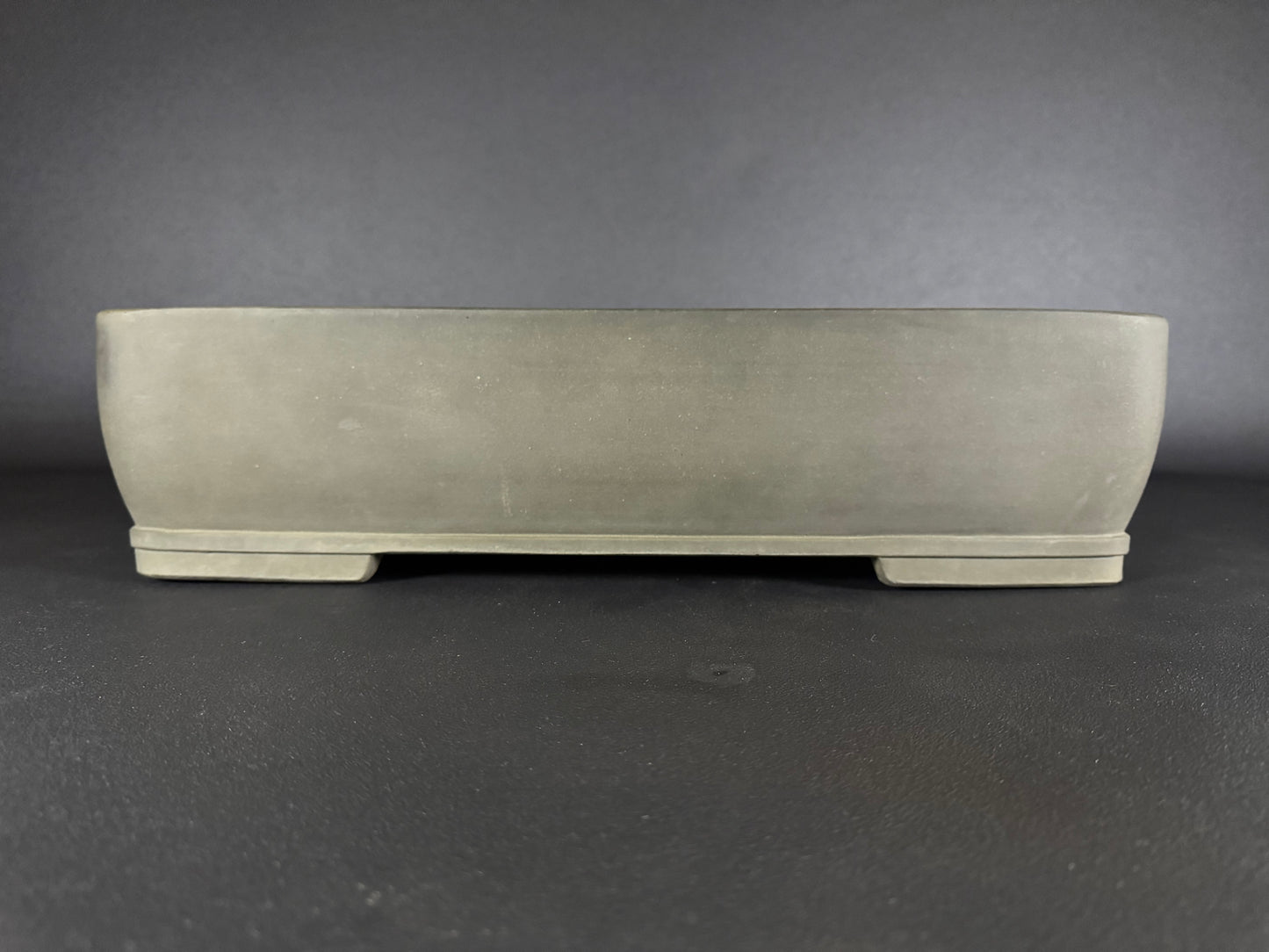 SHIZAN, Tokoname, 48.0cm rectangular, unglazed. Olive/Gray colour.