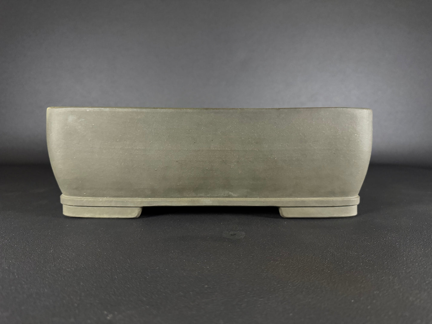 SHIZAN, Tokoname, 48.0cm rectangular, unglazed. Olive/Gray colour.