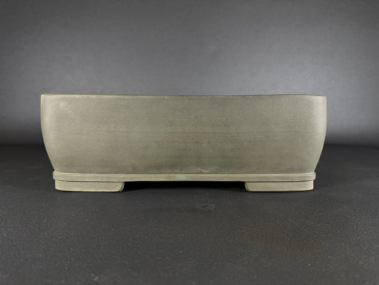 SHIZAN, Tokoname, 48.0cm rectangular, unglazed. Olive/Gray colour.