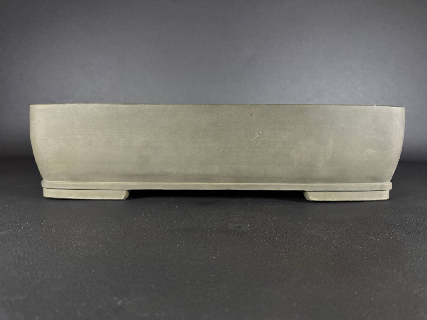 SHIZAN, Tokoname, 48.0cm rectangular, unglazed. Olive/Gray colour.