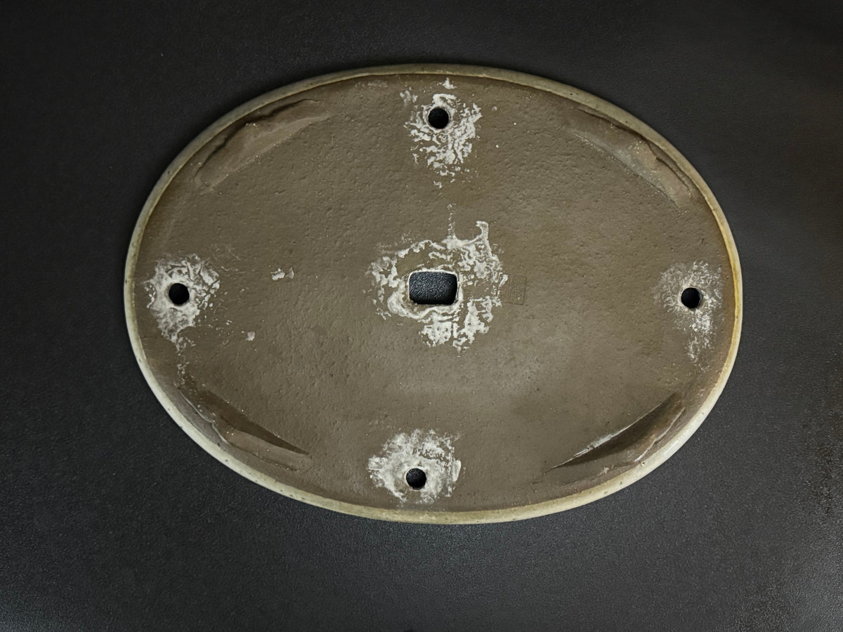 Yoshimura Shuho 吉村秀峰 – Tokoname 常滑 – 46.8cm Oval 楕円形 – Glazed 施釉