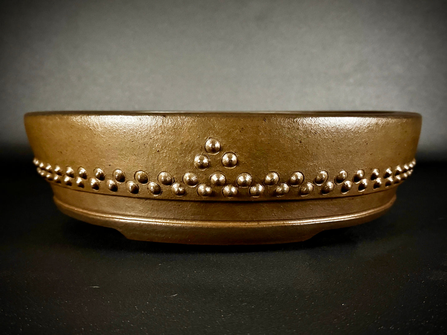 GYOZAN 1St Gen (Nakano Yukizyou “中野行常”) "Hand signed 爪描き" - 常滑 – 38.0cm Drum-shape (taiko-gata 太鼓型 ) Vintage!