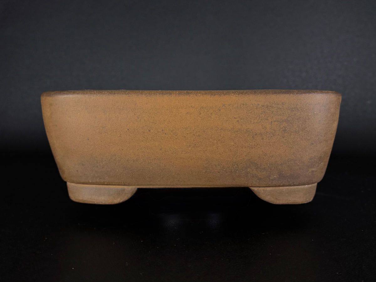 NAKANO GYOZAN 中野 行山 "Hand signed 爪描き" - 常滑 - 28.0cm Rectangular Unglazed (長方形 無釉)