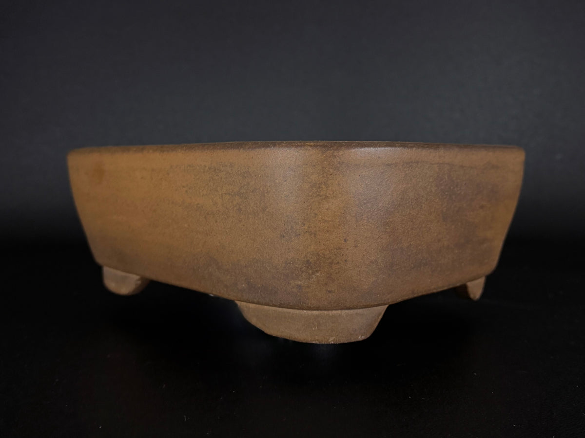 NAKANO GYOZAN 中野 行山 "Hand signed 爪描き" - 常滑 - 28.0cm Rectangular Unglazed (長方形 無釉)