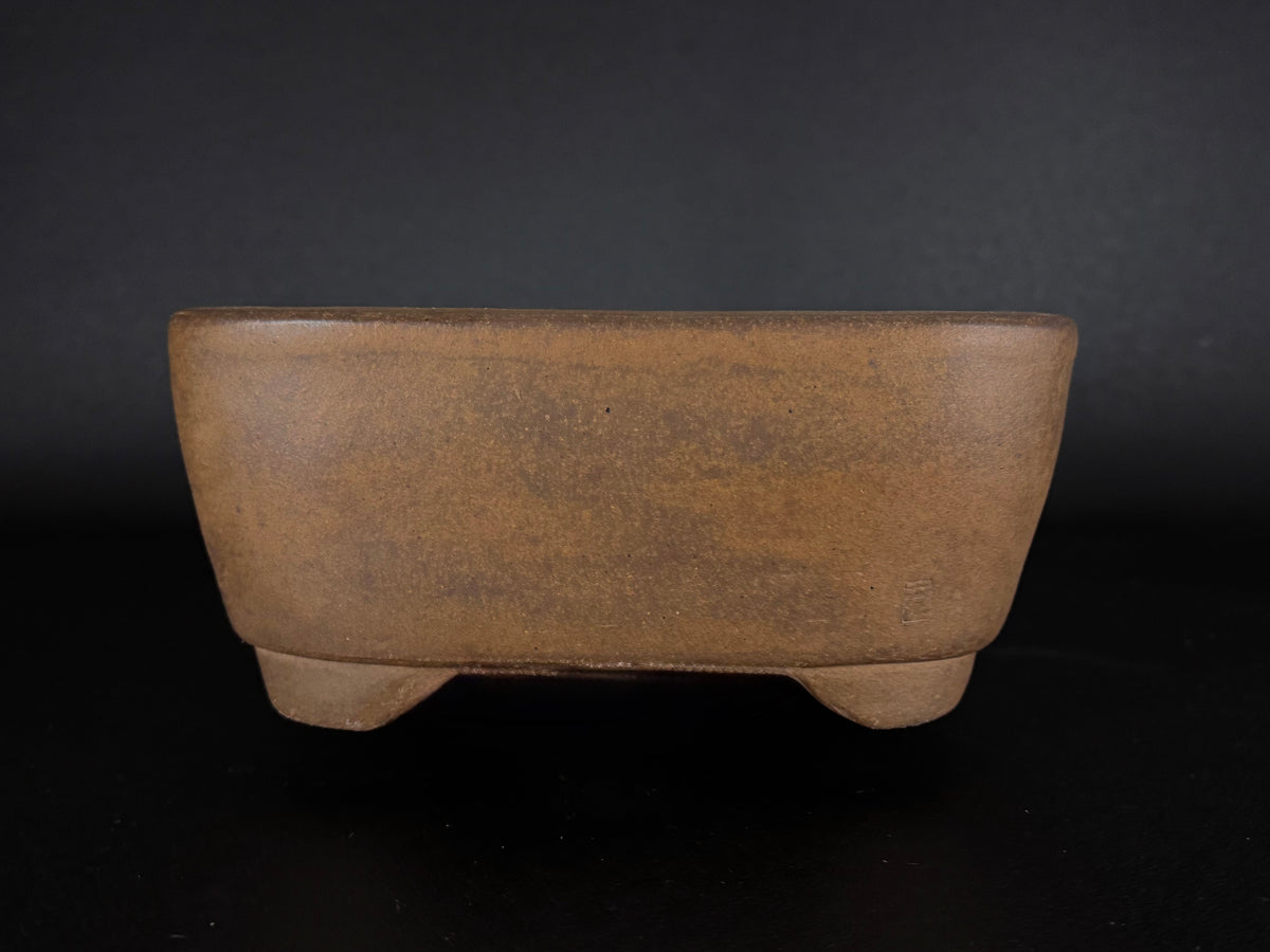 NAKANO GYOZAN 中野 行山 "Hand signed 爪描き" - 常滑 - 28.0cm Rectangular Unglazed (長方形 無釉)