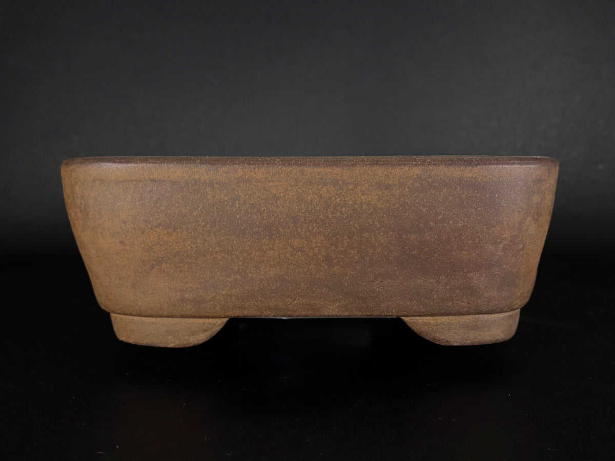 NAKANO GYOZAN 中野 行山 "Hand signed 爪描き" - 常滑 - 28.0cm Rectangular Unglazed (長方形 無釉)