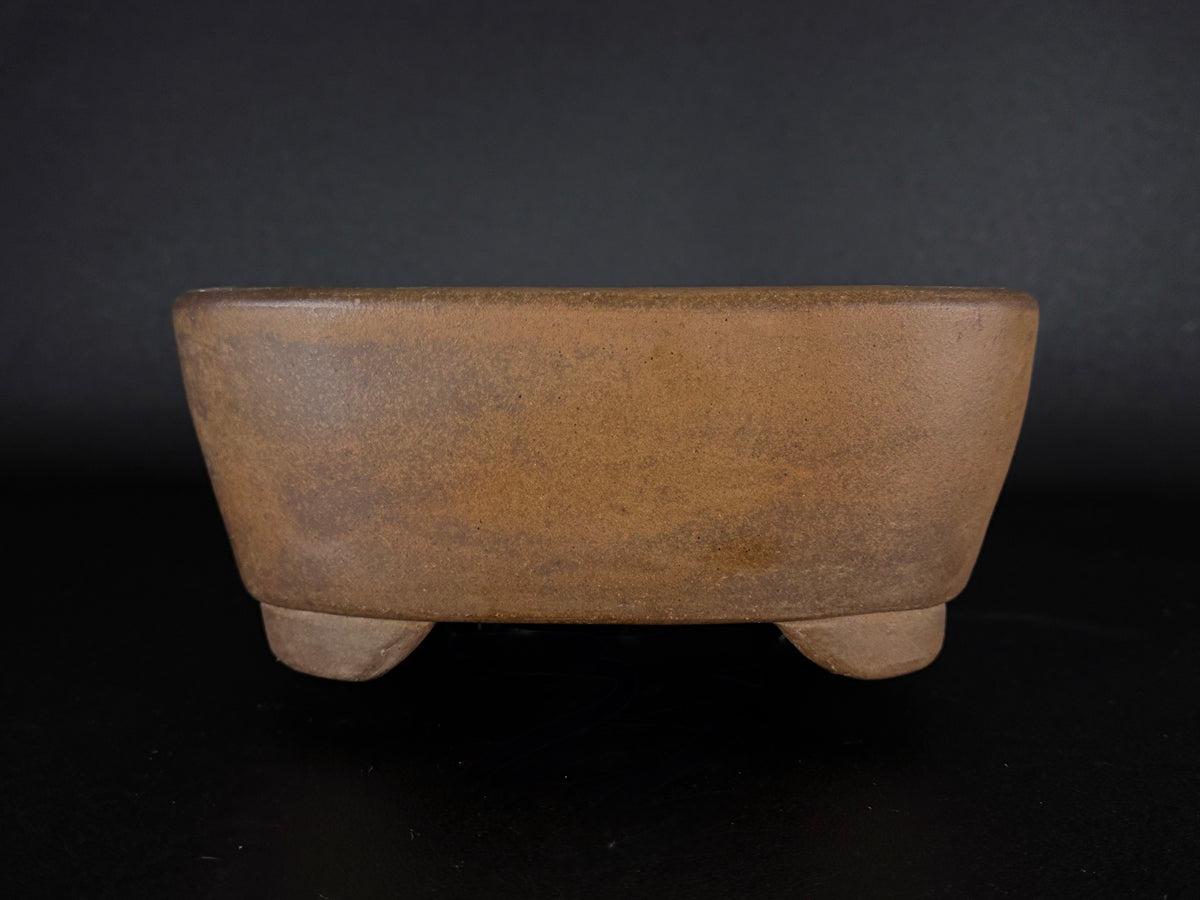 NAKANO GYOZAN 中野 行山 "Hand signed 爪描き" - 常滑 - 28.0cm Rectangular Unglazed (長方形 無釉)