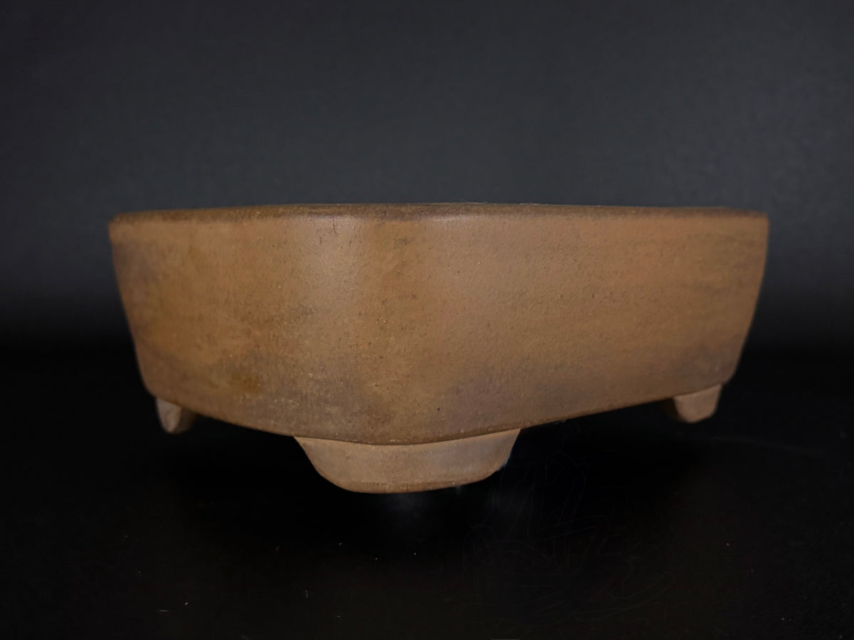 NAKANO GYOZAN 中野 行山 "Hand signed 爪描き" - 常滑 - 28.0cm Rectangular Unglazed (長方形 無釉)