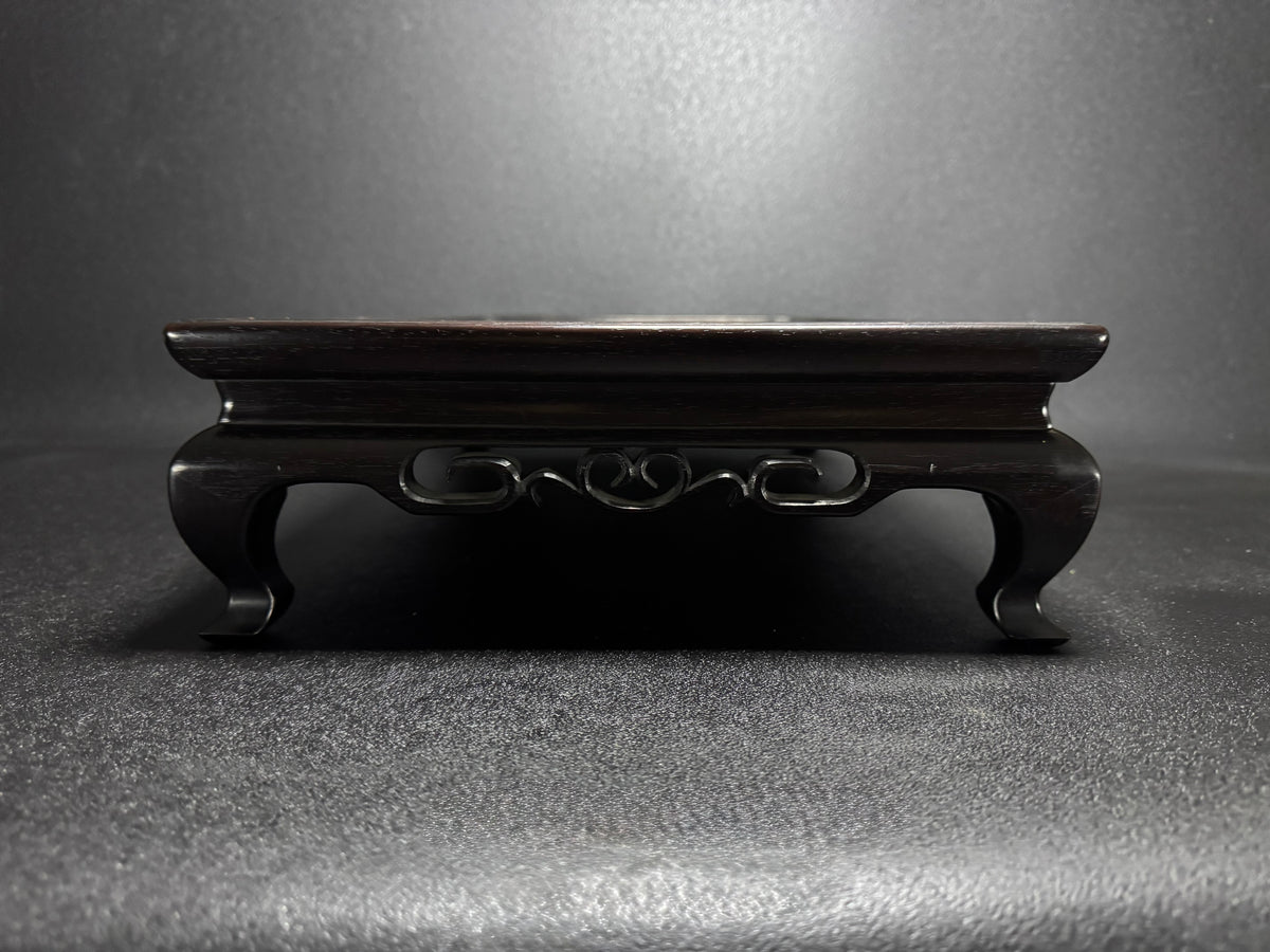 0 Japanese Bonsai Display Stand 小品盆栽飾台 – Rectangular Kadai 花台 – Pierced Openwork Carving 透かし彫り – 48.0cm