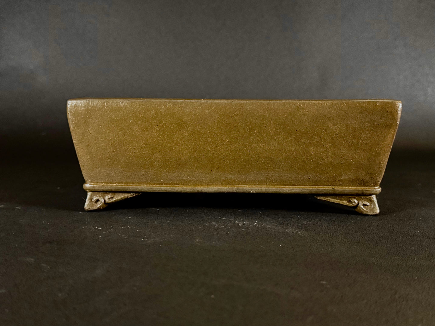 GYOZAN 1St Gen (Nakano Yukizyou “中野行常”) "Hand signed 爪描き" - 常滑 – 24.8cm Rectangular Unglazed (長方形 無釉)