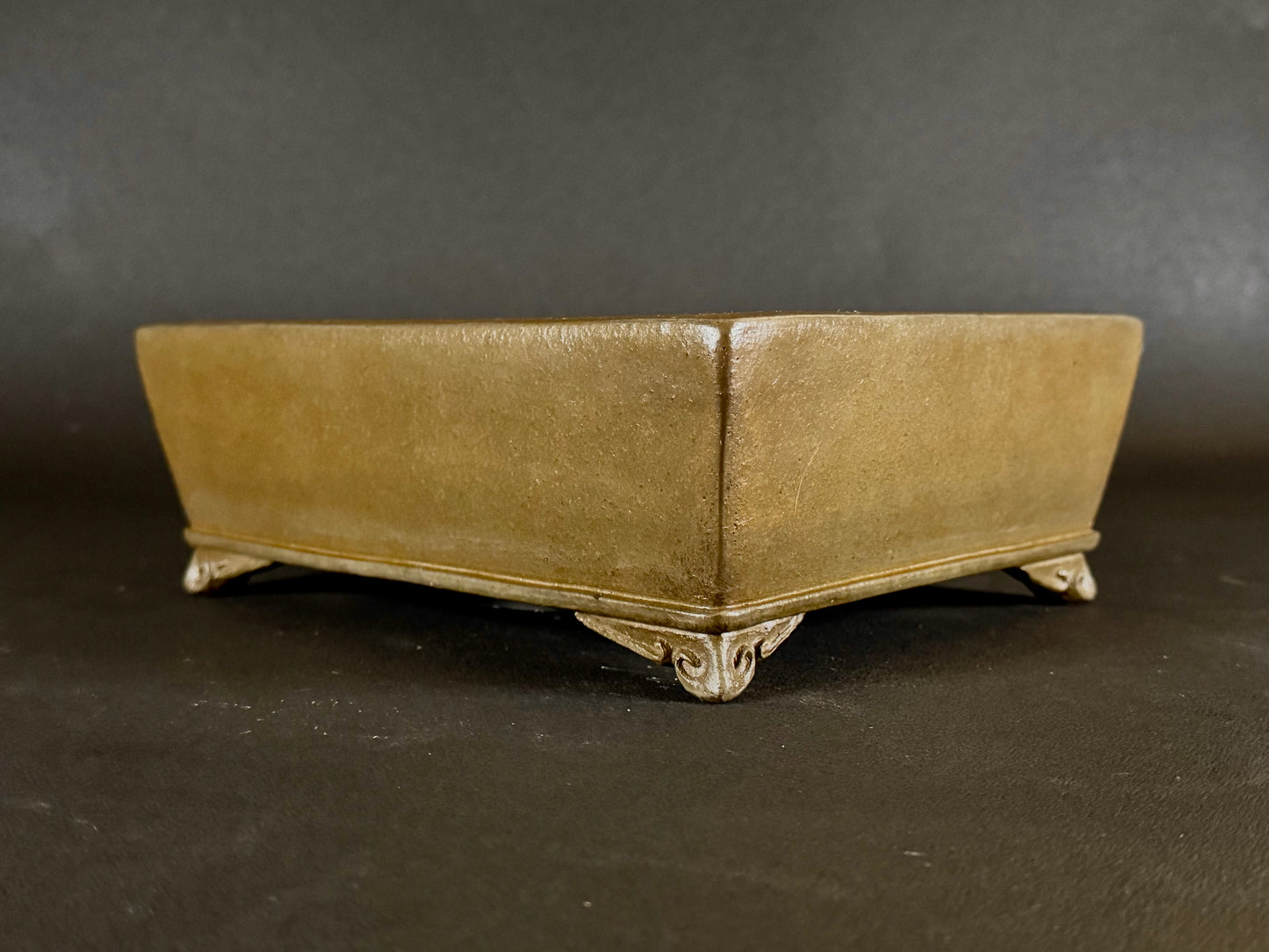 GYOZAN 1St Gen (Nakano Yukizyou “中野行常”) "Hand signed 爪描き" - 常滑 – 24.8cm Rectangular Unglazed (長方形 無釉)