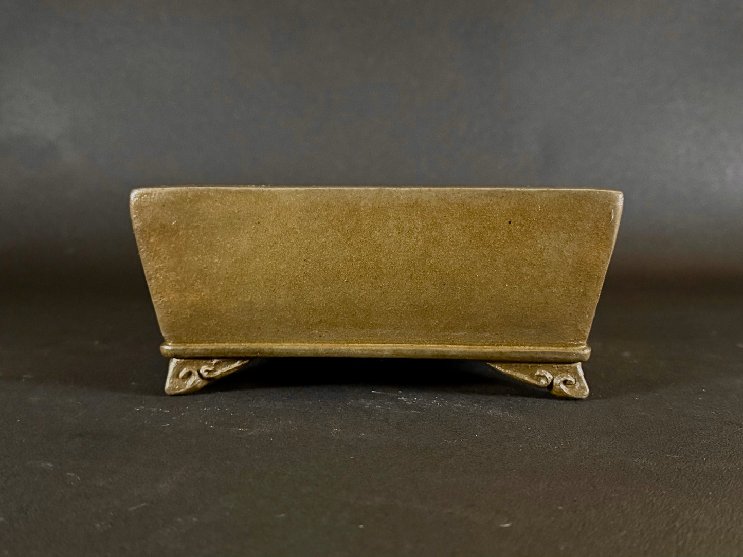 GYOZAN 1St Gen (Nakano Yukizyou “中野行常”) "Hand signed 爪描き" - 常滑 – 24.8cm Rectangular Unglazed (長方形 無釉)