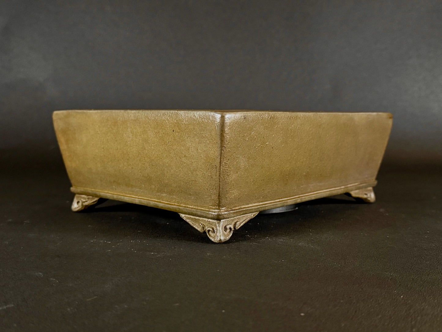 GYOZAN 1St Gen (Nakano Yukizyou “中野行常”) "Hand signed 爪描き" - 常滑 – 24.8cm Rectangular Unglazed (長方形 無釉)