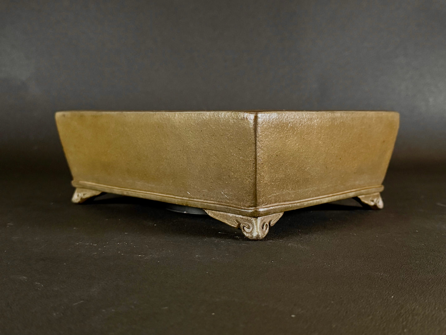 GYOZAN 1St Gen (Nakano Yukizyou “中野行常”) "Hand signed 爪描き" - 常滑 – 24.8cm Rectangular Unglazed (長方形 無釉)
