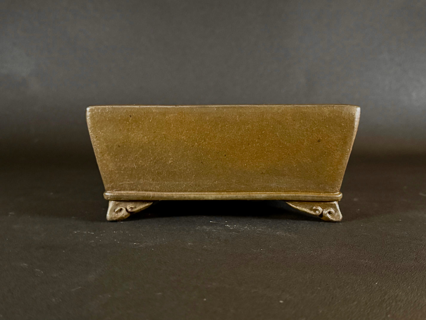 GYOZAN 1St Gen (Nakano Yukizyou “中野行常”) "Hand signed 爪描き" - 常滑 – 24.8cm Rectangular Unglazed (長方形 無釉)