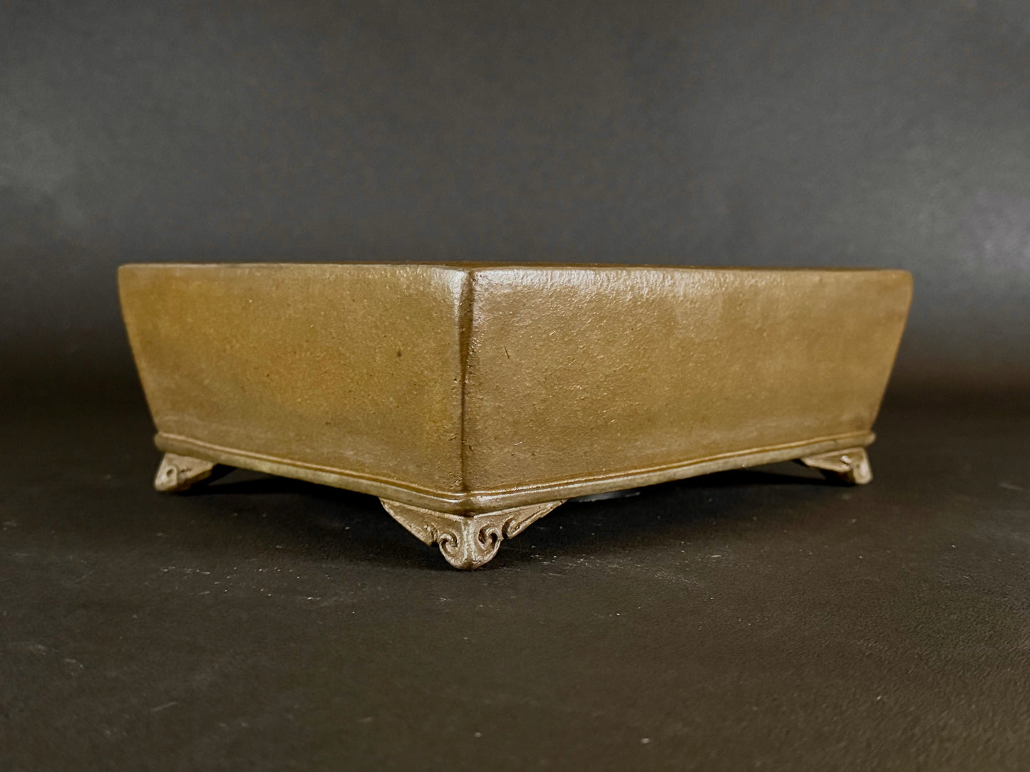 GYOZAN 1St Gen (Nakano Yukizyou “中野行常”) "Hand signed 爪描き" - 常滑 – 24.8cm Rectangular Unglazed (長方形 無釉)