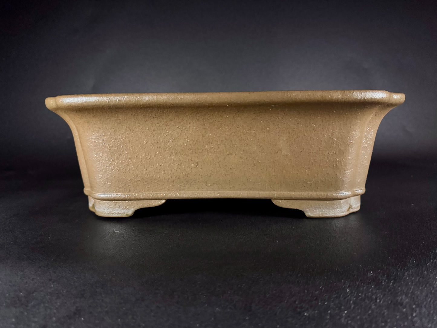 KEIZAN HISADA 久山 桂山 - Hand signed 爪描き- 常滑 - 43.3cm Square (正方鉢) Unglazed 無釉