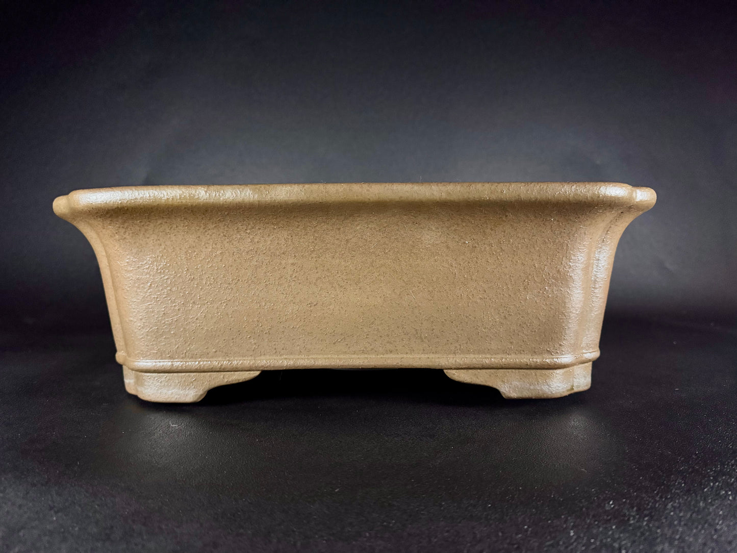KEIZAN HISADA 久山 桂山 - Hand signed 爪描き- 常滑 - 43.3cm Square (正方鉢) Unglazed 無釉