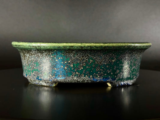 AIBA KOYO – Mr. AIBA Kouichirou（相場 恒一郎）– 常滑 - 20.3 cm Oval Style Glazed 楕円鉢 施釉