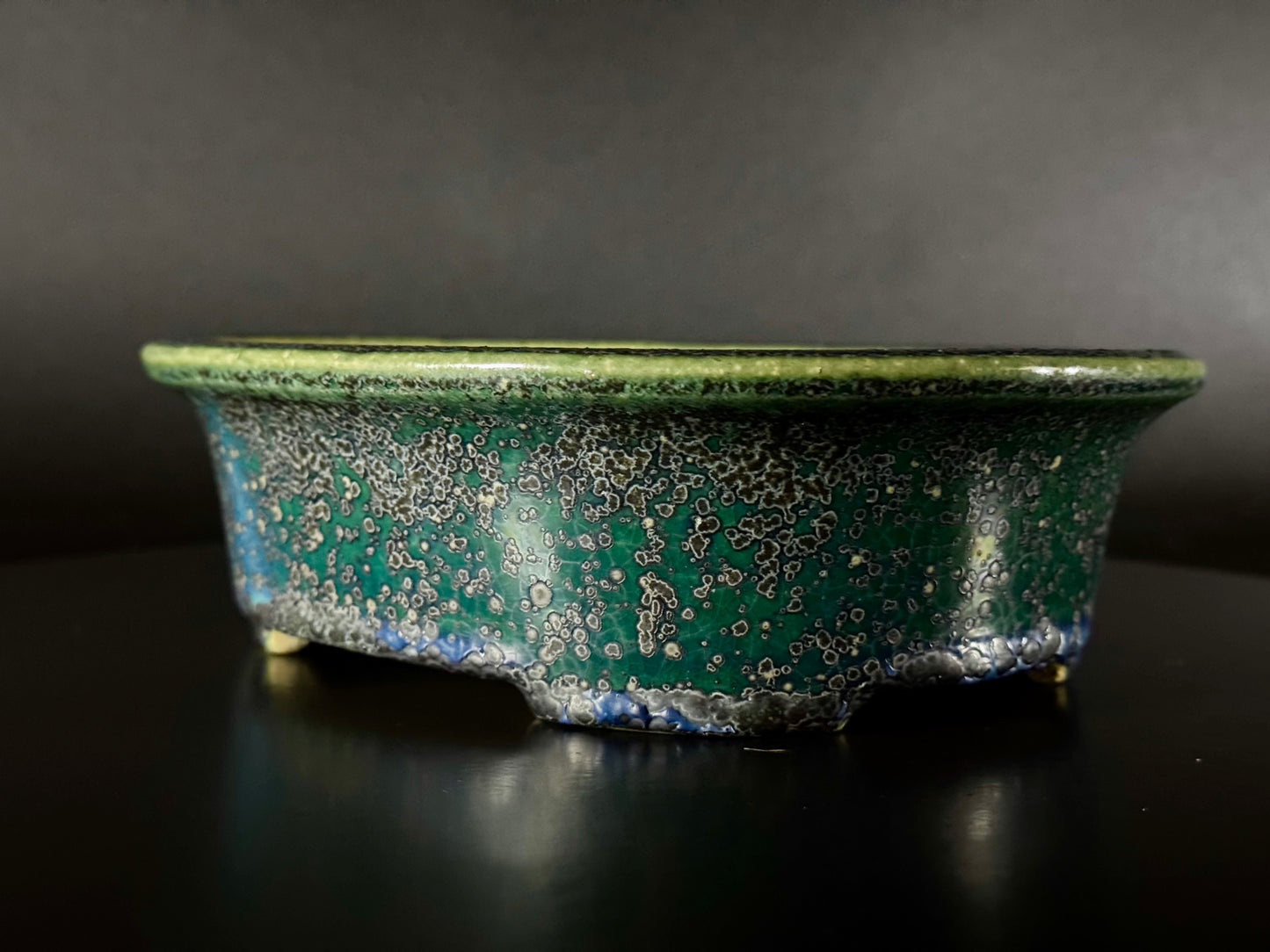 AIBA KOYO – Mr. AIBA Kouichirou（相場 恒一郎）– 常滑 - 20.3 cm Oval Style Glazed 楕円鉢 施釉