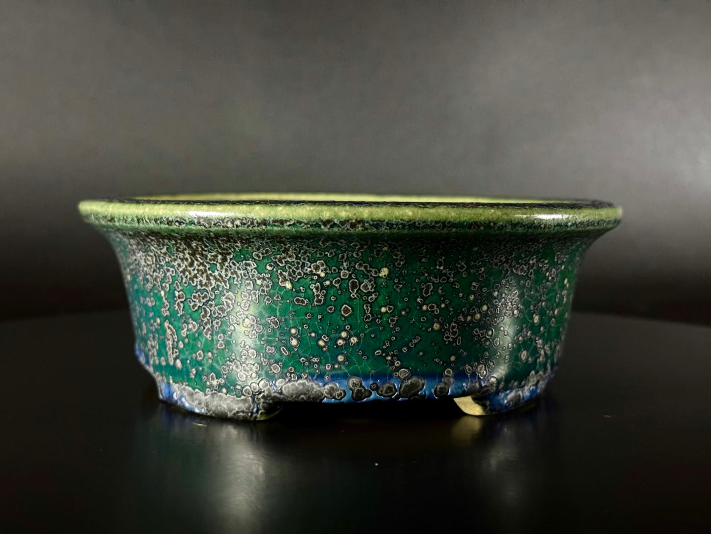 AIBA KOYO – Mr. AIBA Kouichirou（相場 恒一郎）– 常滑 - 20.3 cm Oval Style Glazed 楕円鉢 施釉