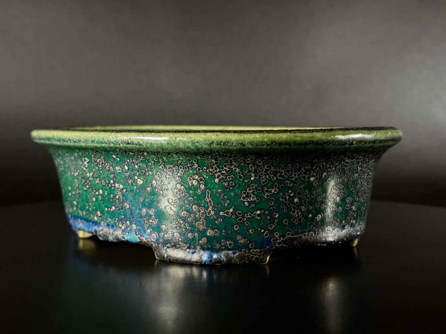 AIBA KOYO – Mr. AIBA Kouichirou（相場 恒一郎）– 常滑 - 20.3 cm Oval Style Glazed 楕円鉢 施釉