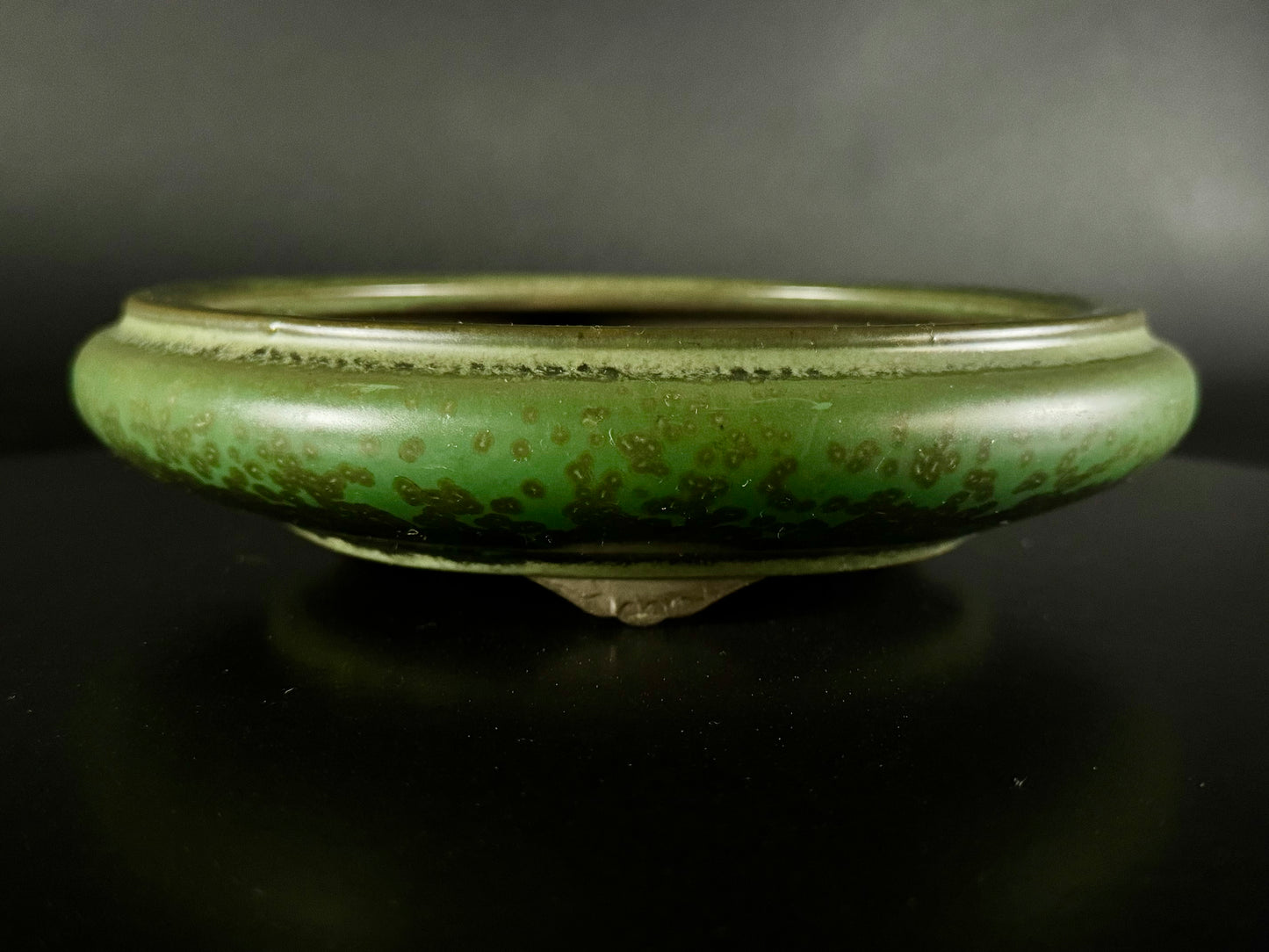 Kousen 光泉  - 常滑 – 19.0cm Round丸形Green ash glaze 緑釉