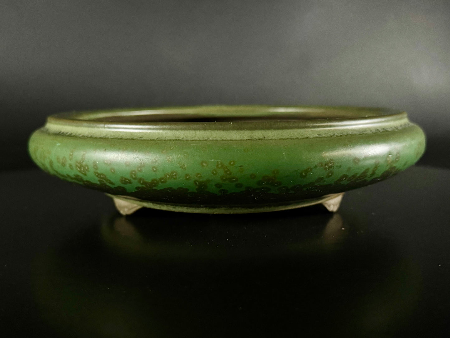 Kousen 光泉  - 常滑 – 19.0cm Round丸形Green ash glaze 緑釉