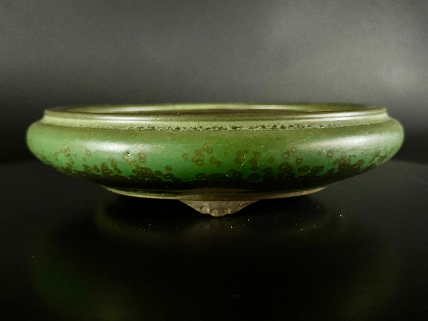 Kousen 光泉  - 常滑 – 19.0cm Round丸形Green ash glaze 緑釉