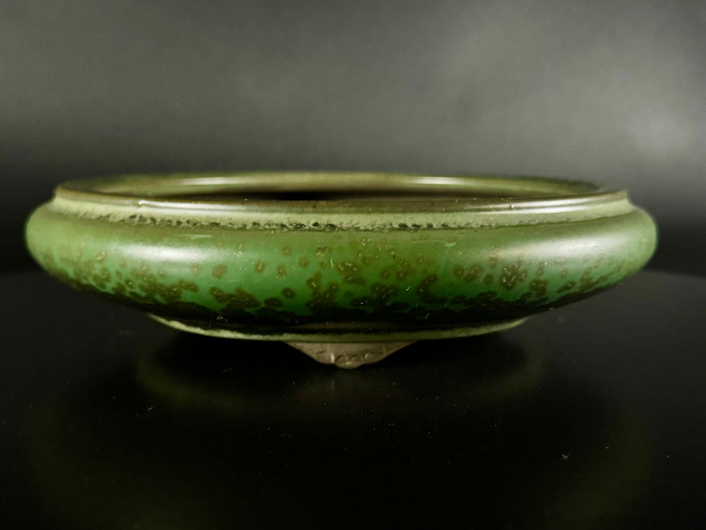 Kousen 光泉  - 常滑 – 19.0cm Round丸形Green ash glaze 緑釉