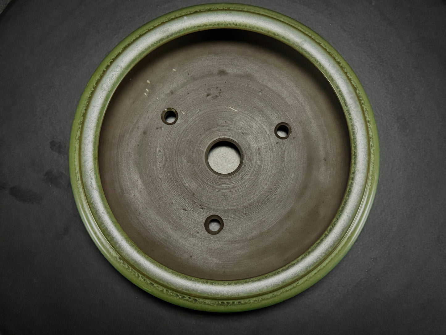 Kousen 光泉  - 常滑 – 19.0cm Round丸形Green ash glaze 緑釉