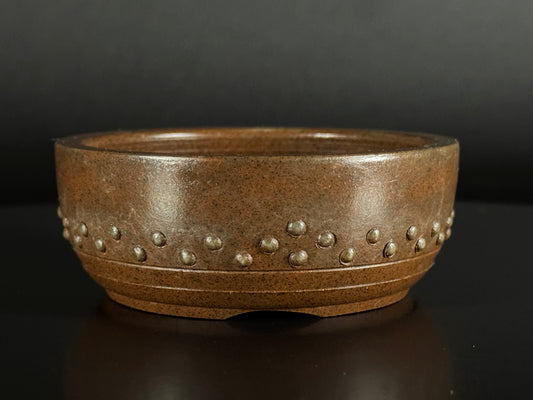 BIGEI 美芸 (Hirata Atsumi 平田あつみ) – 常滑 – 9.8x3.8cm Round – Unglazed  丸鉢・無釉