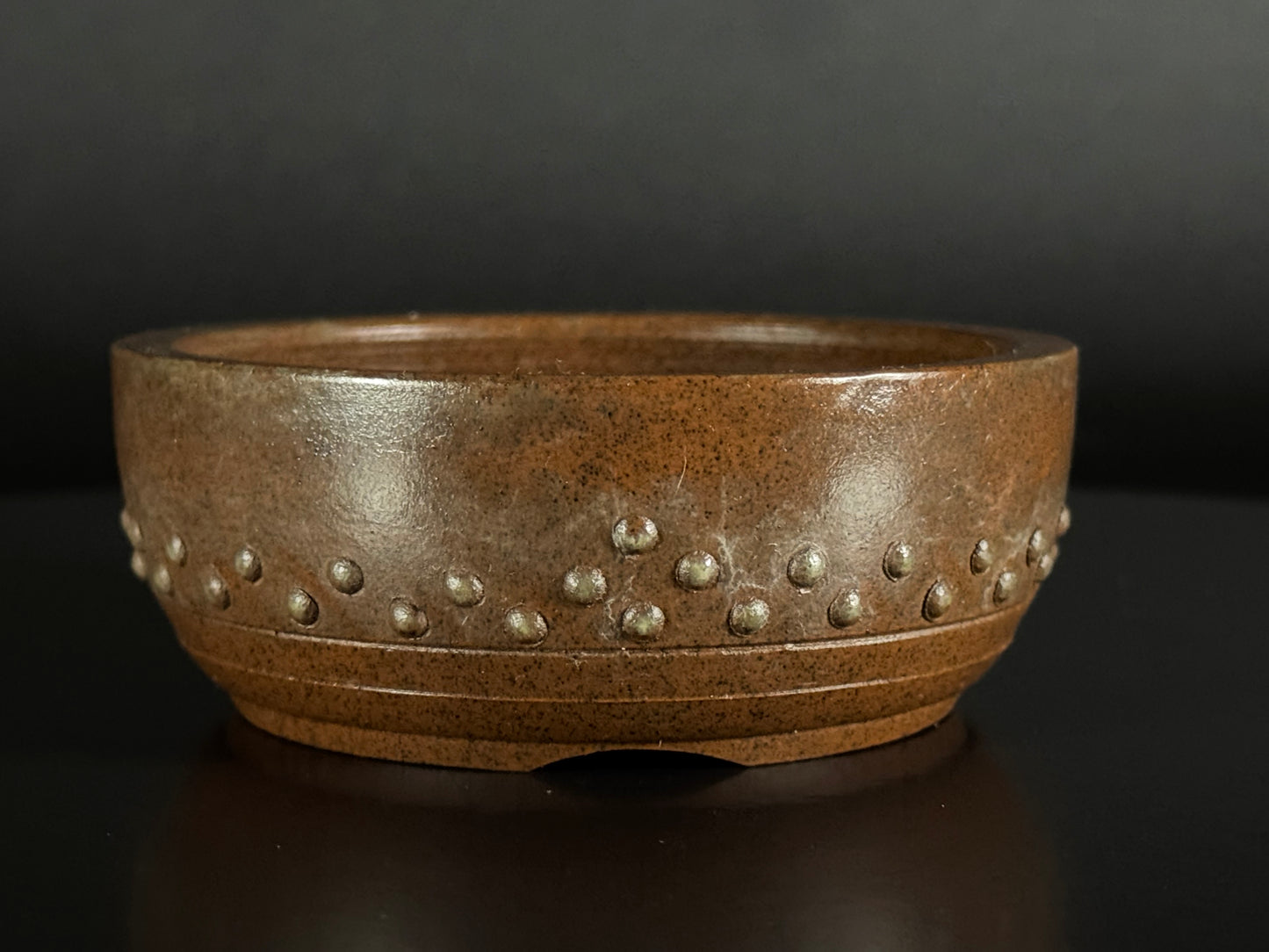 BIGEI 美芸 (Hirata Atsumi 平田あつみ) – 常滑 – 9.8x3.8cm Round – Unglazed  丸鉢・無釉