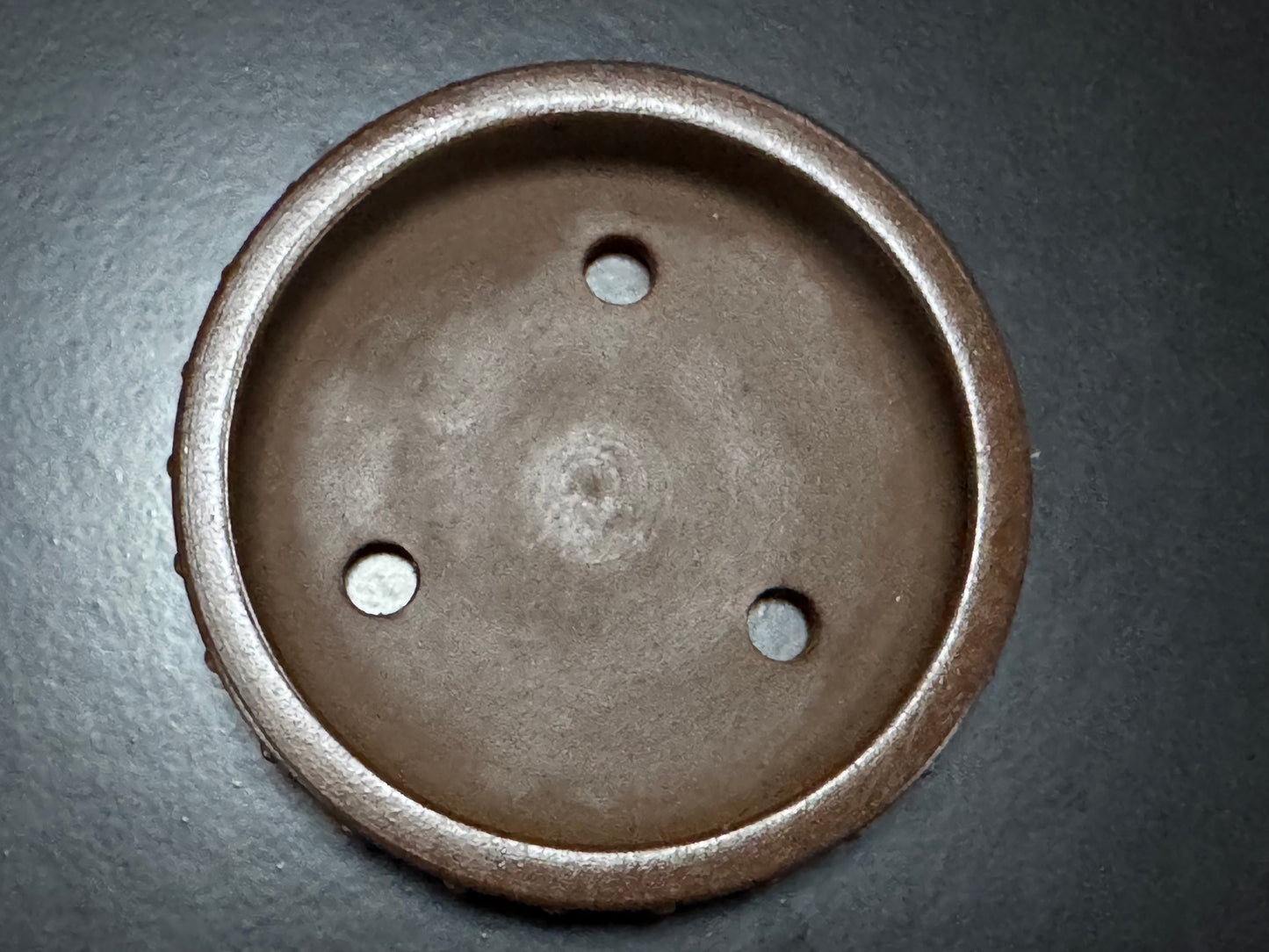 Kousen 光泉 - 常滑 – 10.6cm Round Drum  Unglazed 丸鉢・無釉 shallow profile