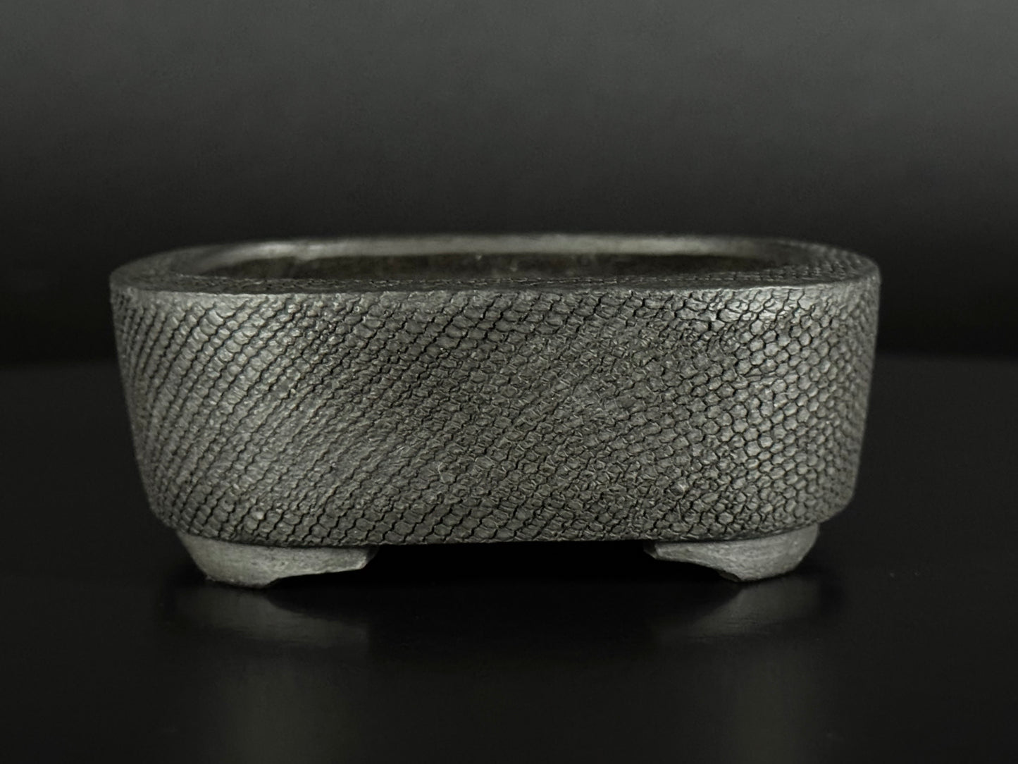 Heian Kōsen (平安香泉, Hashimoto Yoshikazu 橋本義一, 1933–2014) - 京都 – 9.2cm Rectangular unglazed (mukōyū 無釉) Not for Sale