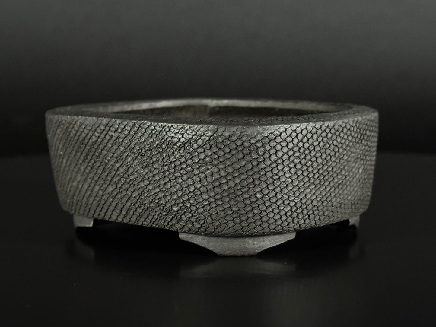 Heian Kōsen (平安香泉, Hashimoto Yoshikazu 橋本義一, 1933–2014) - 京都 – 9.2cm Rectangular unglazed (mukōyū 無釉) Not for Sale