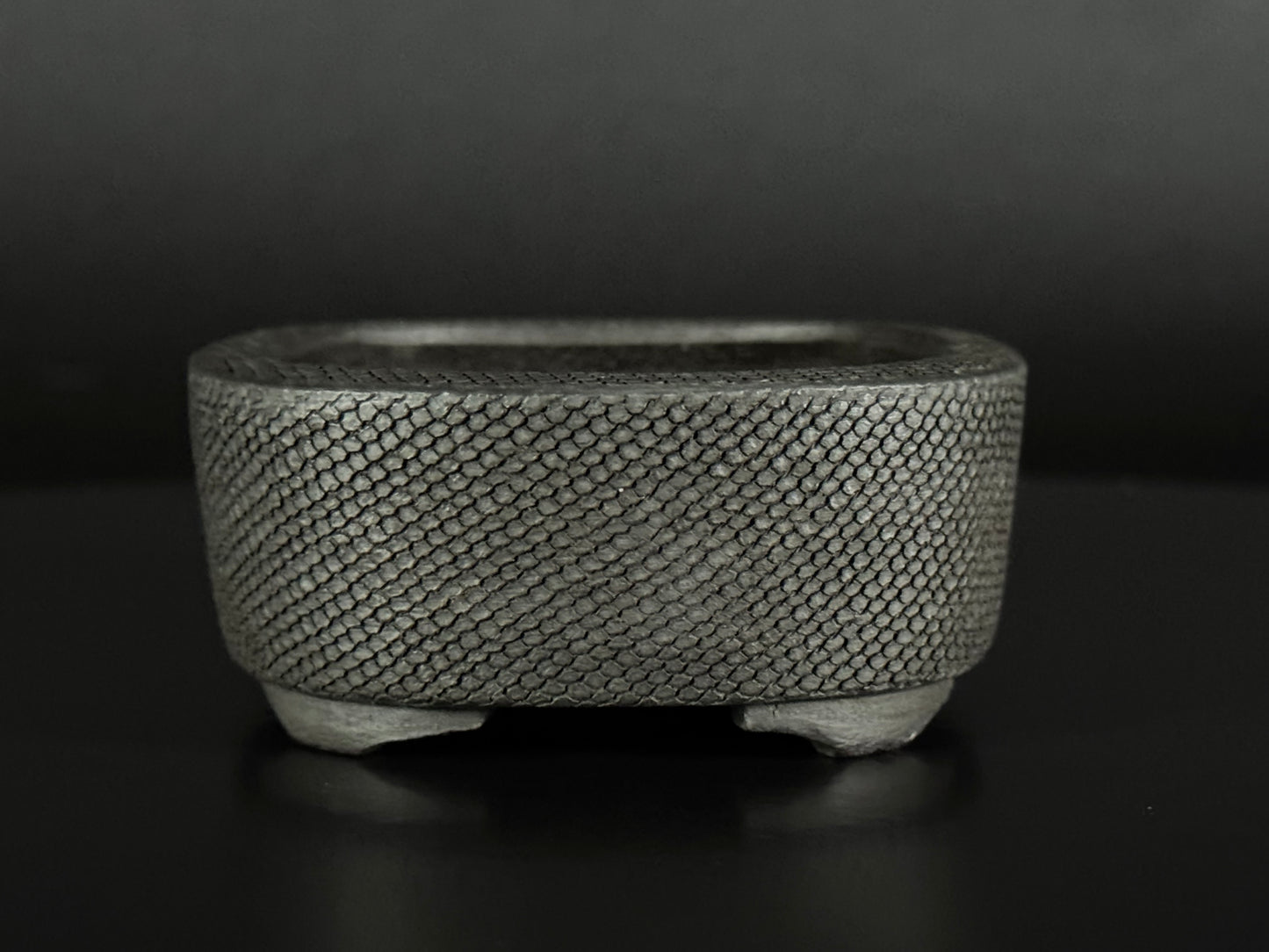Heian Kōsen (平安香泉, Hashimoto Yoshikazu 橋本義一, 1933–2014) - 京都 – 9.2cm Rectangular unglazed (mukōyū 無釉) Not for Sale