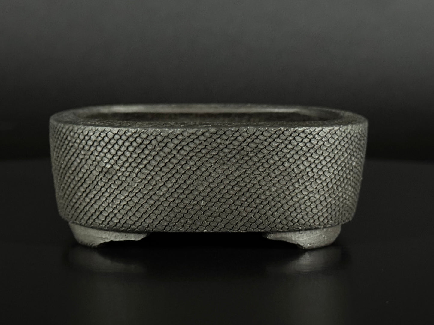 Heian Kōsen (平安香泉, Hashimoto Yoshikazu 橋本義一, 1933–2014) - 京都 – 9.2cm Rectangular unglazed (mukōyū 無釉) Not for Sale