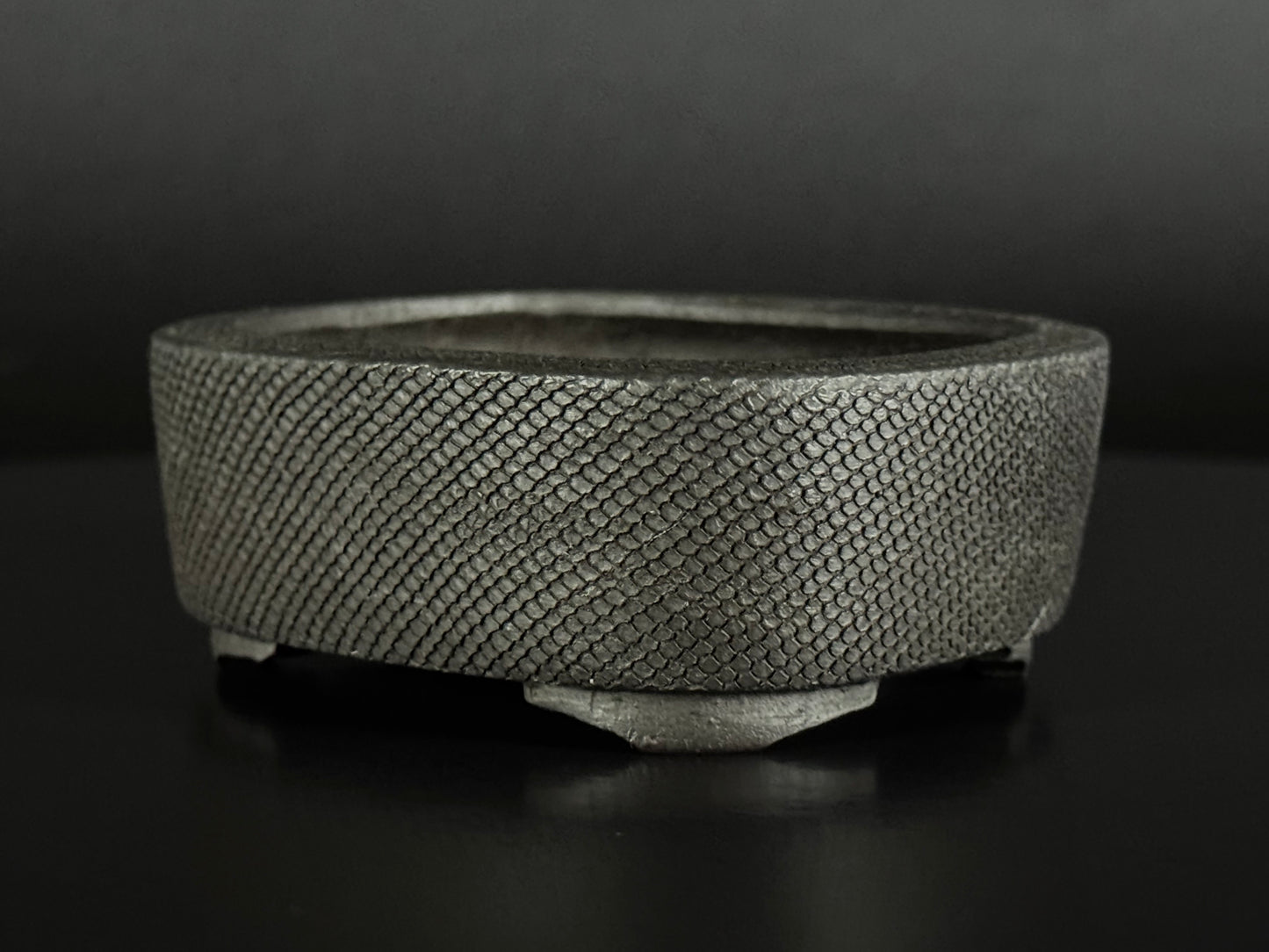 Heian Kōsen (平安香泉, Hashimoto Yoshikazu 橋本義一, 1933–2014) - 京都 – 9.2cm Rectangular unglazed (mukōyū 無釉) Not for Sale