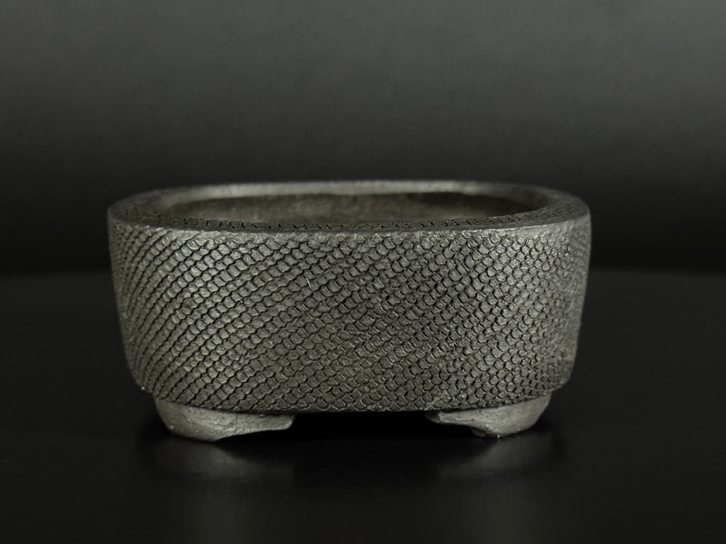 Heian Kōsen (平安香泉, Hashimoto Yoshikazu 橋本義一, 1933–2014) - 京都 – 9.2cm Rectangular unglazed (mukōyū 無釉) Not for Sale