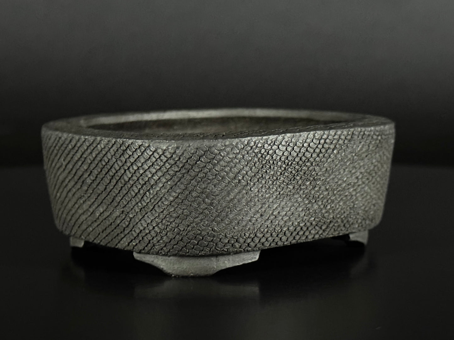 Heian Kōsen (平安香泉, Hashimoto Yoshikazu 橋本義一, 1933–2014) - 京都 – 9.2cm Rectangular unglazed (mukōyū 無釉) Not for Sale