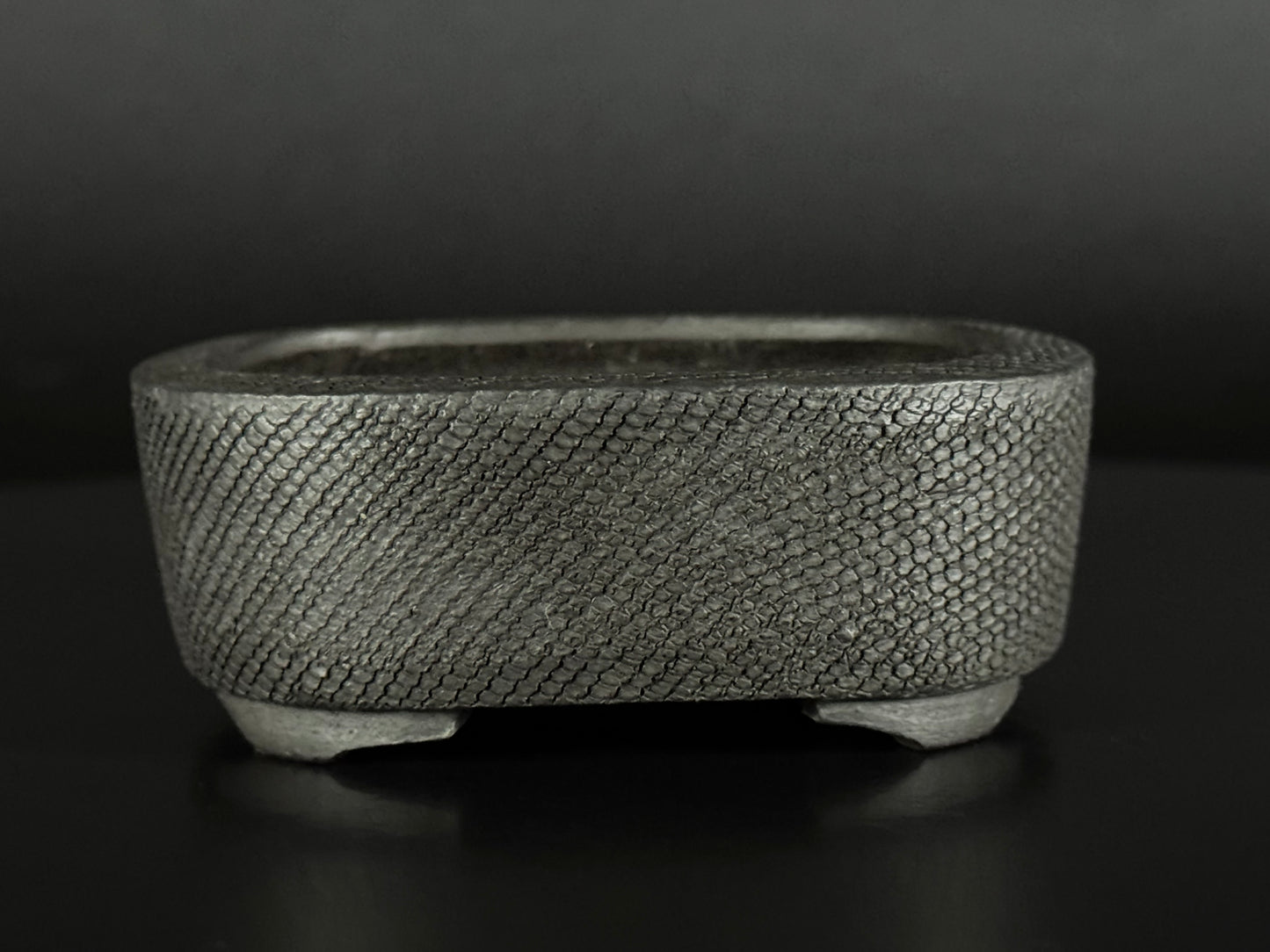 Heian Kōsen (平安香泉, Hashimoto Yoshikazu 橋本義一, 1933–2014) - 京都 – 9.2cm Rectangular unglazed (mukōyū 無釉) Not for Sale